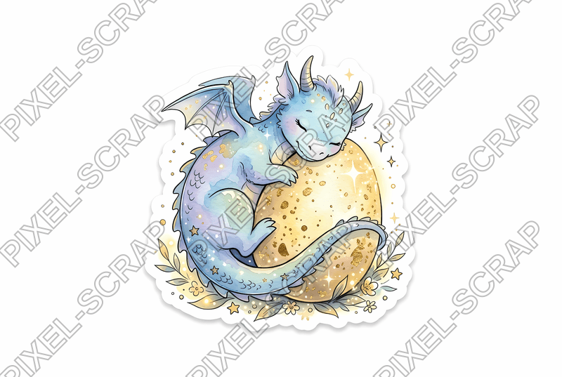 Modern Dragon Sticker