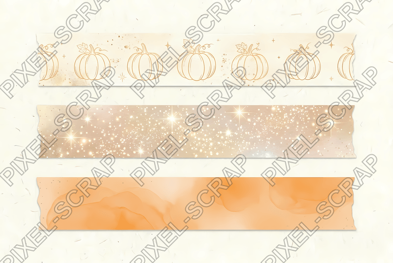 Pumpkin & Sparkle Washi