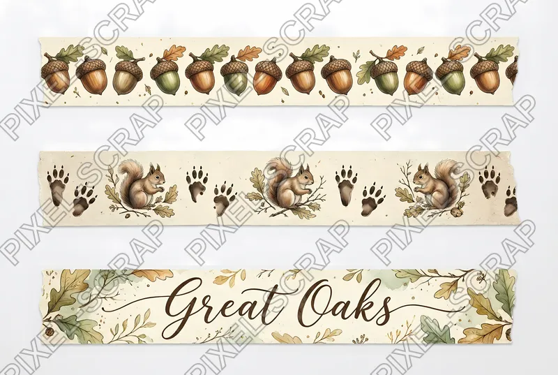 Acorn & Prints Washi