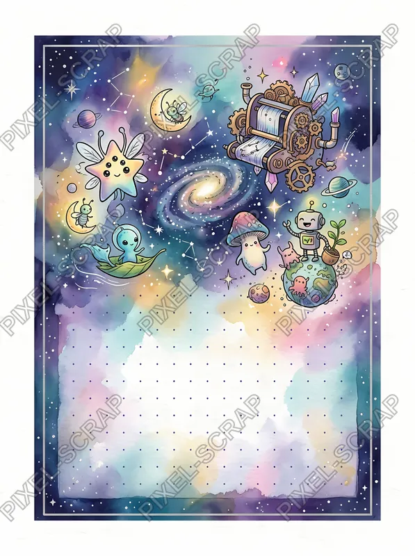 Silver Dot Grid Card