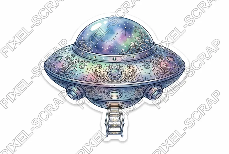 Floral Engraved UFO