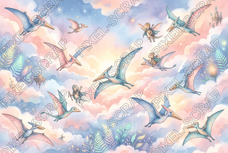 Pterosaur Cloud Dawn Pattern