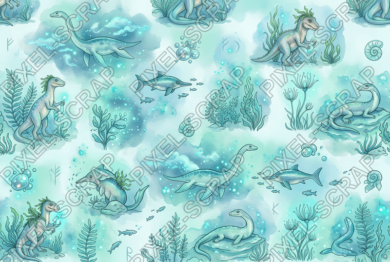 Aquatic Reptile Glow Scenes