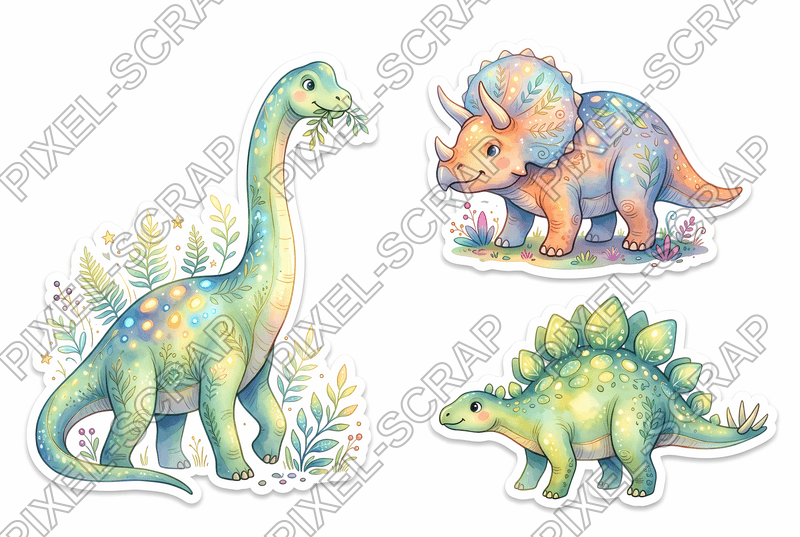 Gentle Luminous Dinosaur Set