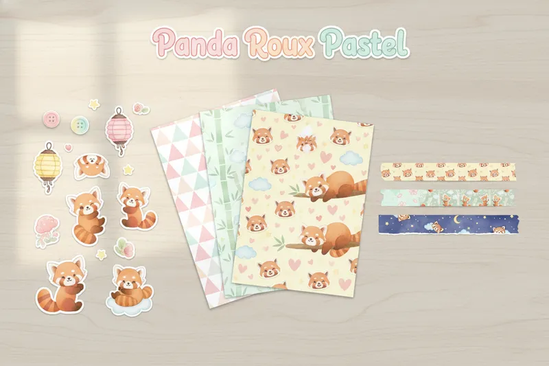 Pastel Red Panda - Mega Pack