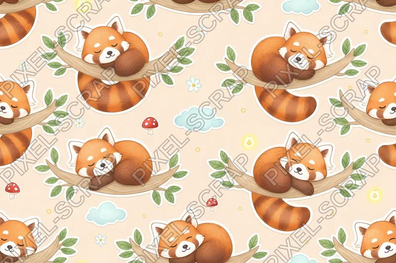 Sleepy Panda Pattern