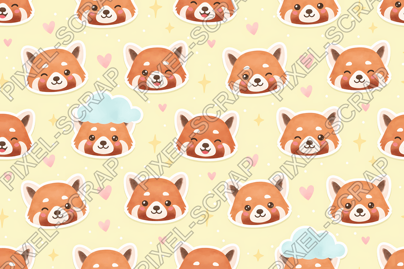 Panda Faces Pattern
