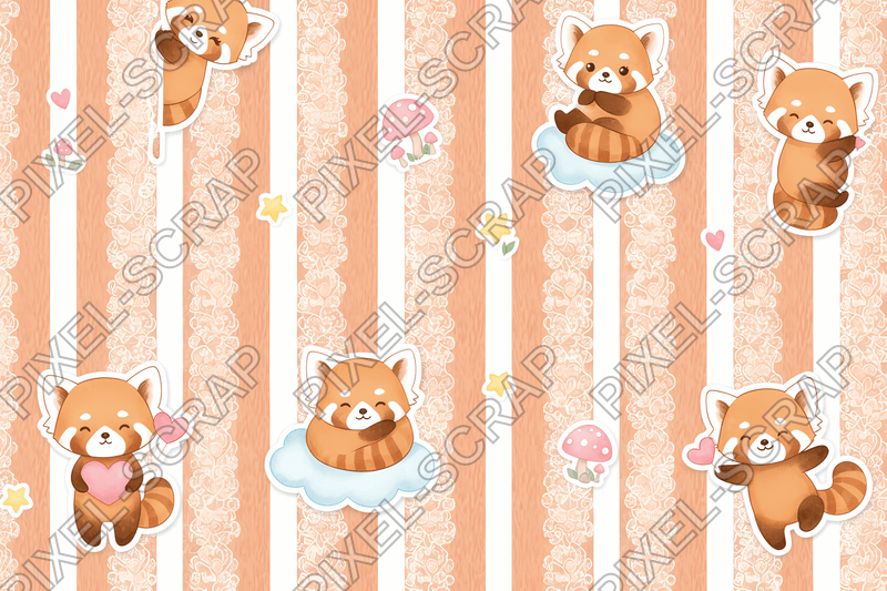 Fur & Lace Stripes