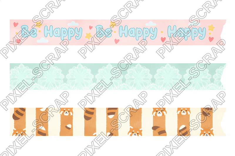 Text & Lace Washi